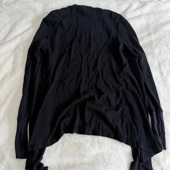 Bobi Black Cardigan Waffle Size Medium - Picture 6 of 6